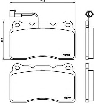 Гальмівні колодки дискові BOSCH арт. P23115