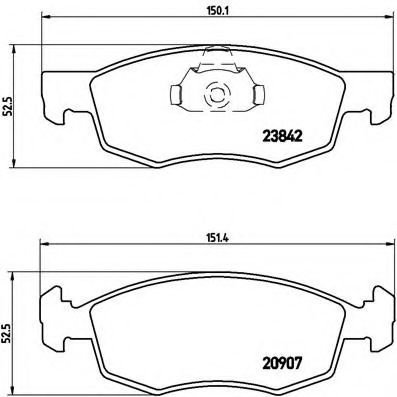 Гальмівні колодки дискові BOSCH арт. P23118