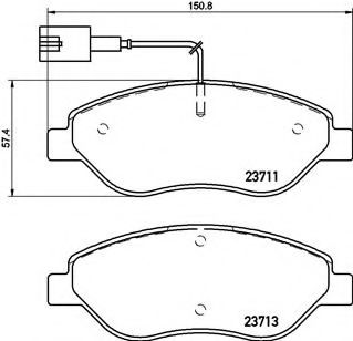 Гальмівні колодки дискові ABS арт. P23145