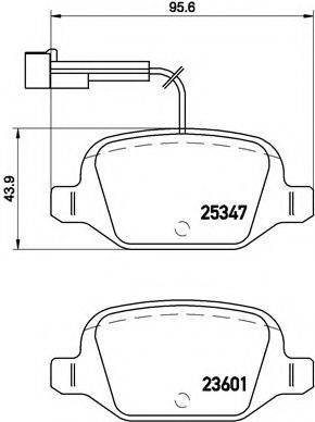 Гальмівні колодки дискові TRW арт. P23146