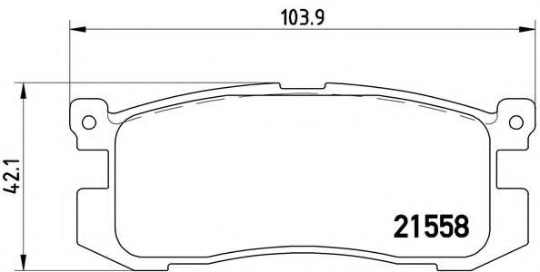 Гальмівні колодки дискові REMSA арт. P24025