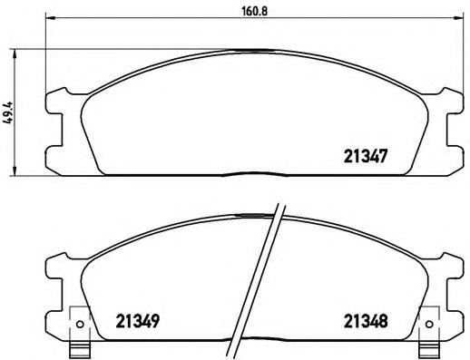 Гальмівні колодки дискові JAPANPARTS арт. P24026