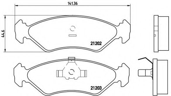 Гальмівні колодки дискові BOSCH арт. P24028