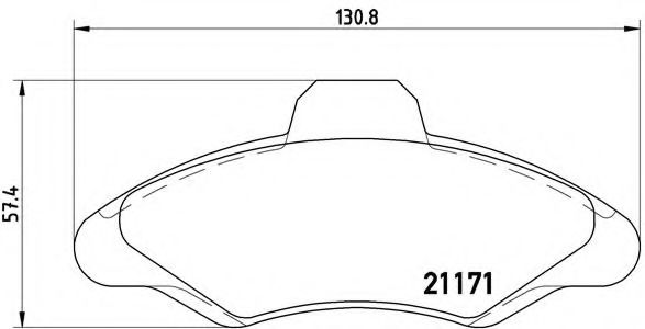 Гальмівні колодки дискові TOKO CARS арт. P24029