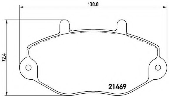 Гальмівні колодки дискові BOSCH арт. P24033