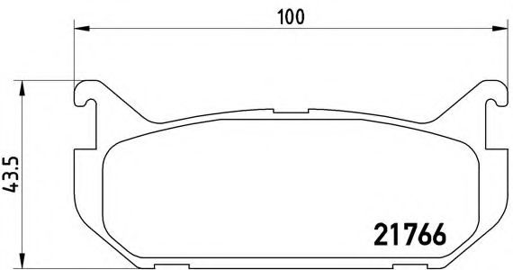 Гальмівні колодки дискові BLUEPRINT арт. P24036