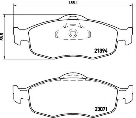 Гальмівні колодки дискові VALEO арт. P24037