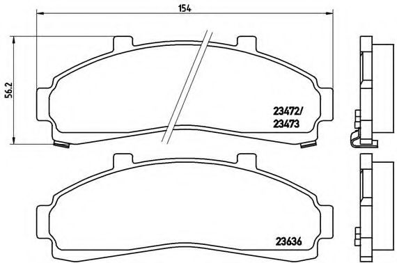 Гальмівні колодки дискові BOSCH арт. P24041