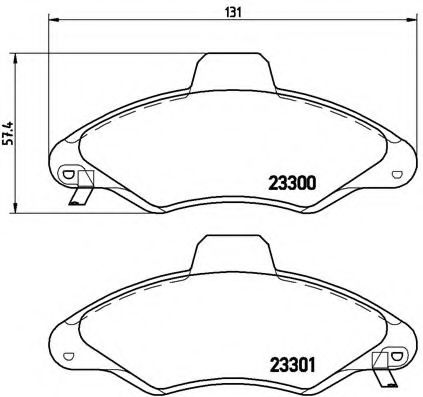 Гальмівні колодки дискові BOSCH арт. P24045