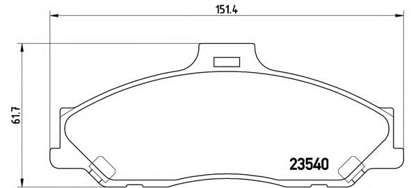 Гальмівні колодки дискові TRW арт. P24051