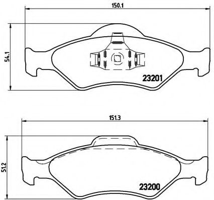 Гальмівні колодки дискові ABS арт. P24054