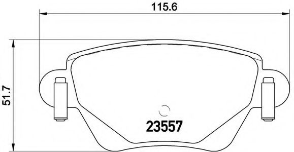 Гальмівні колодки дискові BOSCH арт. P24059