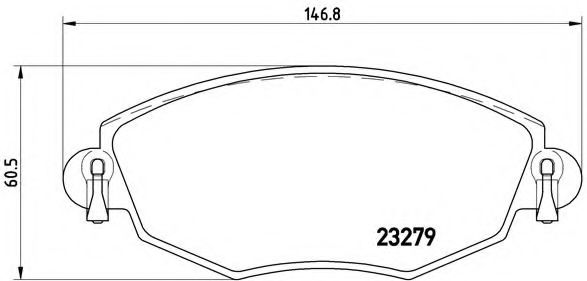 Гальмівні колодки дискові KEY PARTS арт. P24060