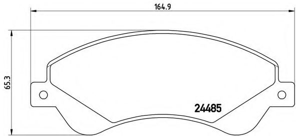 Гальмівні колодки дискові FORD арт. P24065