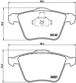 Гальмівні колодки дискові ABS арт. P24077