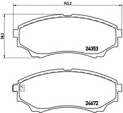 Гальмівні колодки дискові JAPANPARTS арт. P24086