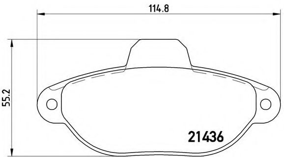 Гальмівні колодки дискові BLUEPRINT арт. P24147