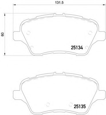 Гальмівні колодки дискові ABS арт. P24151