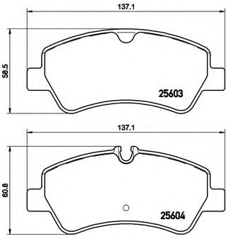 Гальмівні колодки дискові ABS арт. P24160