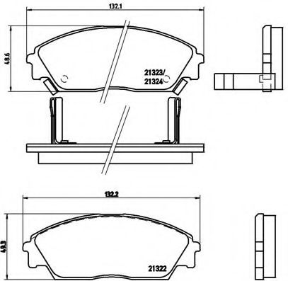 Гальмівні колодки дискові BOSCH арт. P28016