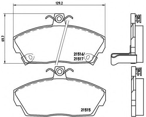 Гальмівні колодки дискові BLUEPRINT арт. P28020