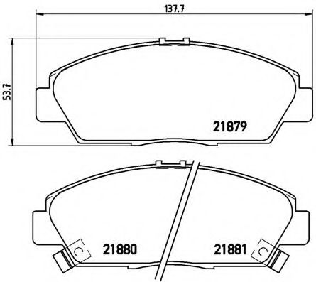 Гальмівні колодки дискові BLUEPRINT арт. P28021