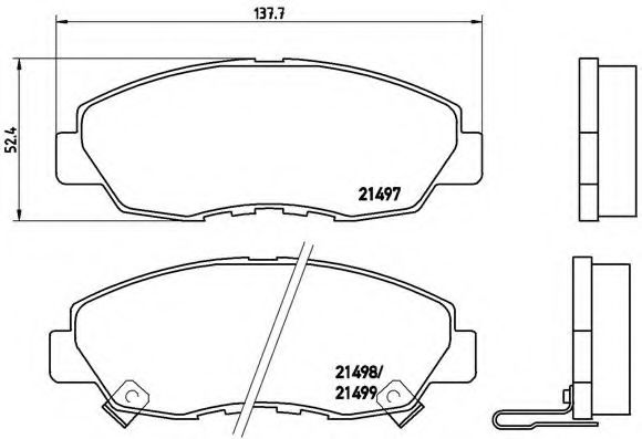 Гальмівні колодки дискові BLUEPRINT арт. P28042