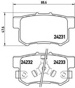 Гальмівні колодки дискові ICER арт. P28051