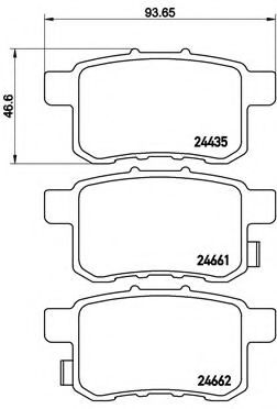 Гальмівні колодки дискові REMSA арт. P28072