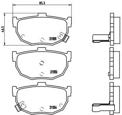 Гальмівні колодки дискові BLUEPRINT арт. P30003