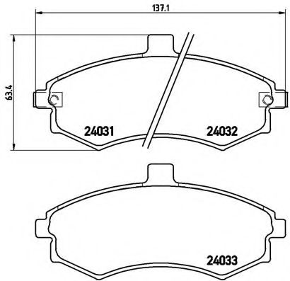 Гальмівні колодки дискові ABS арт. P30020