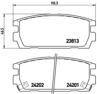 Гальмівні колодки дискові BLUEPRINT арт. P30021