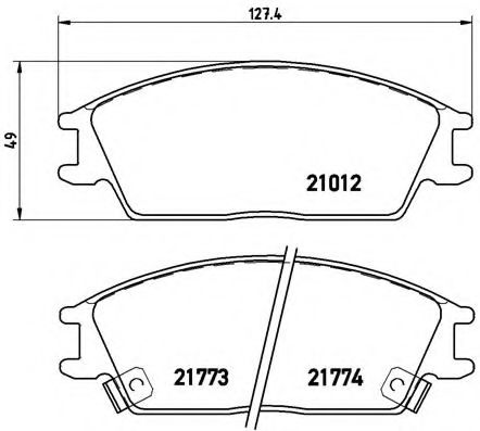 Гальмівні колодки дискові BLUEPRINT арт. P30024