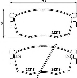 Гальмівні колодки дискові HYUNDAI арт. P30026