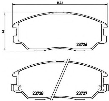 Гальмівні колодки дискові BOSCH арт. P30028