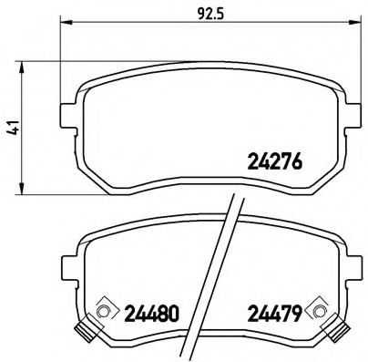 Гальмівні колодки дискові BLUEPRINT арт. P30033