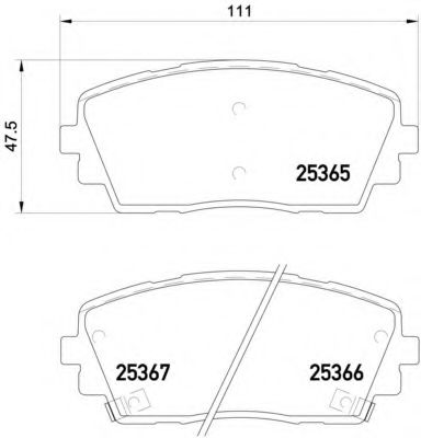 Гальмівні колодки дискові AUTOX арт. P30053