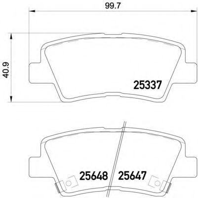 Гальмівні колодки дискові TRW арт. P30054