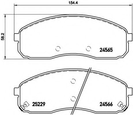 Гальмівні колодки дискові BLUEPRINT арт. P30058