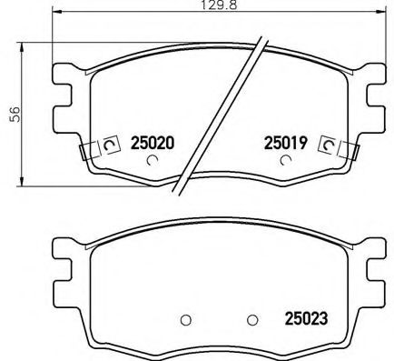 Гальмівні колодки дискові ABS арт. P30069