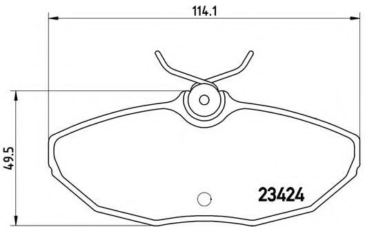 Гальмівні колодки дискові BOSCH арт. P36013