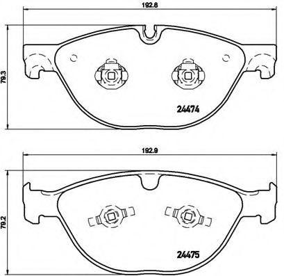 Гальмівні колодки дискові BOSCH арт. P36025