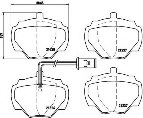 Гальмівні колодки дискові REMSA арт. P44003