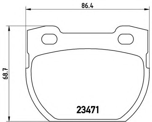 Колодки гальмівні дискові BOSCH арт. P44006