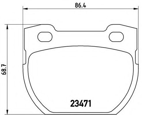 Гальмівні колодки дискові BOSCH арт. P44007