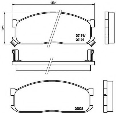 Гальмівні колодки дискові BOSCH арт. P49010