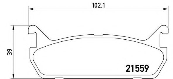 Гальмівні колодки дискові BLUEPRINT арт. P49015