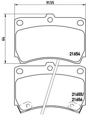 Гальмівні колодки дискові JAPANPARTS арт. P49016