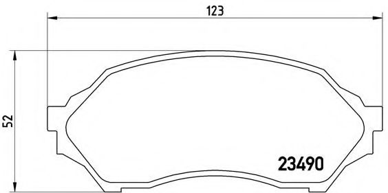 Гальмівні колодки дискові BLUEPRINT арт. P49027