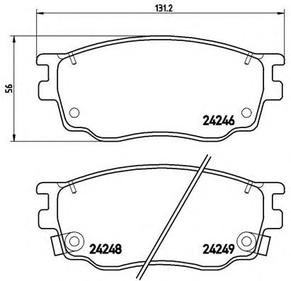 Гальмівні колодки дискові BOSCH арт. P49033